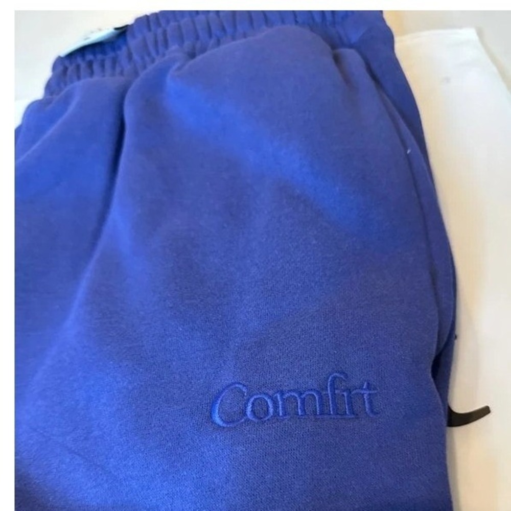 Comfrt Signature Sweatpants Womens XS Indigo NWT Limited Edition Cuffed Joggers - Picture 2 of 4